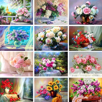  5D DIY Elmas Boyama Çiçekler Tam Elmas Nakış Taklidi Resim El Mozaik Mozaik Zanaat Hediye Ev Dekorasyon Kiti