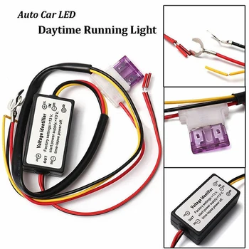  Sıcak araba LED gündüz çalışan ışık otomatik açma / kapama kontrol modülü DRL röle kitleri