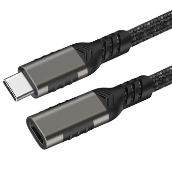  USB Tip C Uzatma Kablosu, USB-C 3.2 Gen2 10Gbps Dişi USBC Erkek Genişletilmiş Adaptör, TB3 Uyumlu Genişletici Kablosu