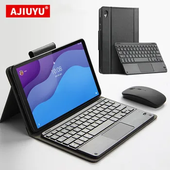  Lenovo Tab M10 HD 10.1 TB-X306F X306X Bluetooth klavye Koruyucu Kapak PU Deri Tab M10 HD 2nd ge 10.1 