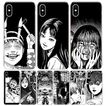  Junji Ito Terör Korku Anime Kapak Telefon Kılıfı İçin iPhone 11 14 Pro Max 13 12 Mini 6X8 6S 7 Artı XS + XR 5S SE Sanat Coque Cep