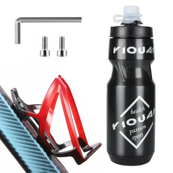  710 ml Bisiklet Su gıda sınıfı şişe BPA Ücretsiz Bisiklet sporda kullanım şişeler MTB Yol Bisikleti Su ısıtıcısı Sıkmak Su Çıkışı