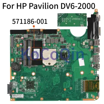  HP Pavilion DV6-2000 Dizüstü Anakart 571186-001 571186-501 DA0UT1MB6E0 AMD Laptop Anakart DDR2