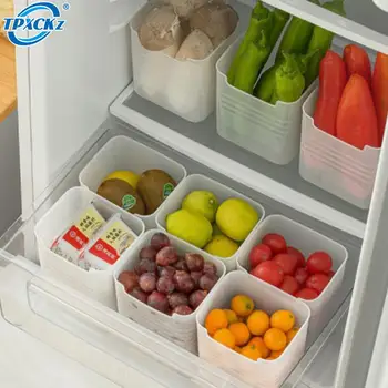  1 Adet / 2 Adet Buzdolabı saklama kutusu mutfak düzenleyici Gıda saklama sepetleri Buzdolabı Yan Kapı Asılı çeşni şişesi Rafı