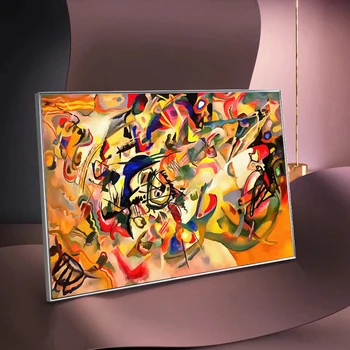  Wassily Kandinsky Kompozisyon VII 1913 Soyut duvar sanatı tuval resimleri Modern Posterler ve Baskılar Pop Art Duvar Resimleri Dekor