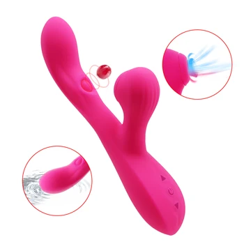  Flap Emme Titreşim 3 in 1 G-spot Vibratör Kadınlar için Seks Oyuncakları Çift Kadın Dil Yalama Tavşan Yapay Penis Klitoris Stimülasyon