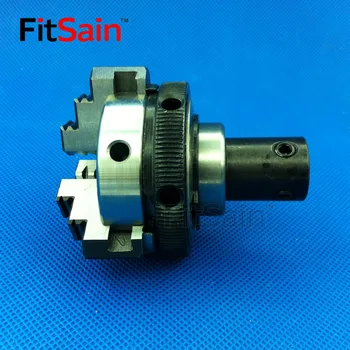  FitSain-Üç çeneli ayna D = 50mm CNC mini SELF-CENTING maiually kumandalı mandren Tezgah Torna parçaları için Kullanılan motor şaftı 8mm/10mm