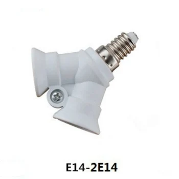  2 İn 1 Lamba Tutucu Dönüştürücüler Ayarlanabilir Soket Tabanı Ampul Genişletici E14 To 2E14 Aydınlatma lamba ampulü Adaptörü Lamba Tutucu Dönüştürücü
