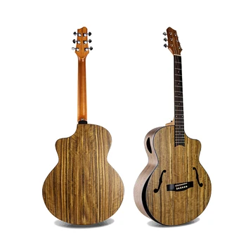  Yüksek Kaliteli Tam El Yapımı Ahşap Akustik Gitar Caz Tarzı 41 İnç Temel Renk 6 Dizeleri Halk Gitar Süper Güzellik