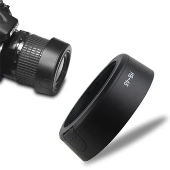  Silindir Lens Hood değiştirin HB-45 Nikon AF-S DX NİKKOR 18-55mm f/3.5-5.6 G VR / 18-55mm F3. 5-5. 6 G VR HB45 HB 45