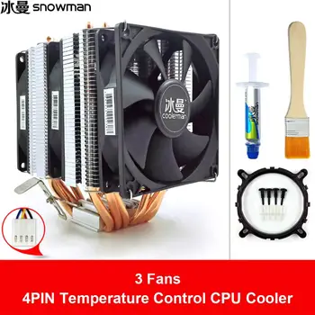  CPU Soğutucu bilgisayar kasası Fanlar Dilsiz Soğutucu 9cm 6 ısı Borusu PC Kasa CPU Soğutma Fanı Şasi Masaüstü Soğutucu Radyatör Soğutucu