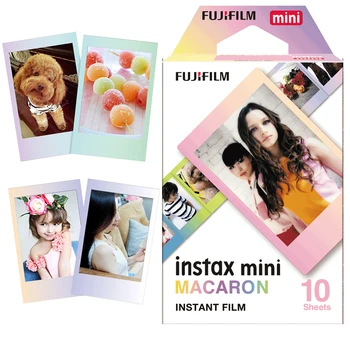 Orijinal Fujifilm ACIBADEM KURABİYESİ macaron Instax Mini 8 film (10 yaprak) mini Kamera İçin Anında Mini 11 9 25 50 s 90 300 Payı SP-2