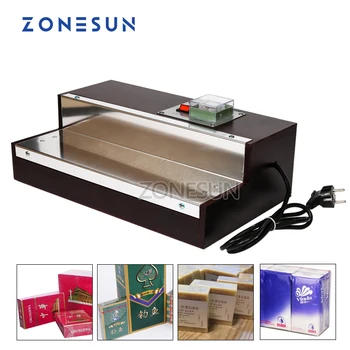  ZONESUN ıphone Film ısı büzüşmeli ambalaj makinesi Parfüm Kutusu Sigara Kozmetik Poker Kutusu Blister folyoyla paketleme makinesi