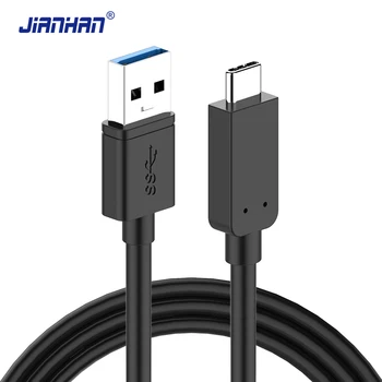  JıanHan USB 3.0 Tip C Kablo 5 Gbps Hızlı Şarj USB Tip-C Kabloları için Xiaomi 4C Mi5 Samsung S8 Artı Huawei P9 LG G5 Oneplus 2 3