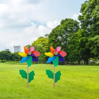  Bahçe Yard Parti Kamp Fırıldak Rüzgar Spinner Süs Dekorasyon Çocuk Oyuncak 1 Adet