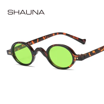  SHAUNA Vintage Küçük Oval Güneş Gözlüğü Kadın Moda Perçinler Optik Gözlük Çerçeve Gözlük