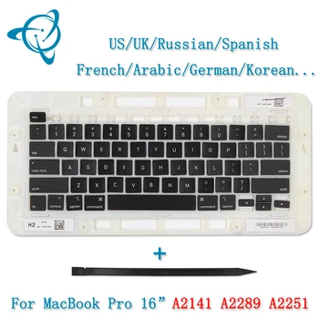  A2141 A2289 A2251 Keycaps Dizüstü Macbook Tuşları anahtar Kapağı Klavye Makas Tamir ABD / İNGİLTERE / İspanyolca / Rusça / Fransızca / Almanca......2020