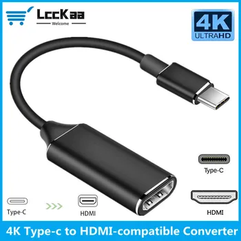  LccKaa USB C HDMI adaptörü 4K kablo USB 3.1 HDMI MacBook Samsung Galaxy S10 Huawei Mate P20 Pro Tip-C HDMI adaptörü