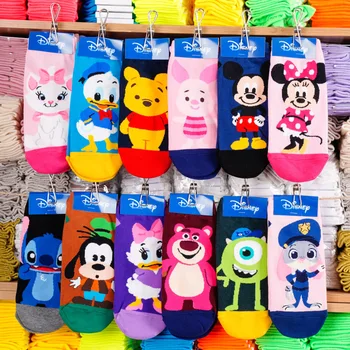  Disney sevimli Mickey karikatür %100 % pamuk çorap yeni tasarım tekne çorap rahat yumuşak çorap