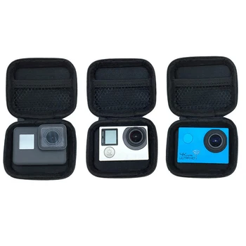  Taşınabilir Mini Kutu Xiaoyi Çantası Spor Kamera su geçirmez Kılıf İçin Xiaomi Yi 4K Gopro Hero 9 8 7 6 5 SJCAM Sj4000 EKEN H9 Aksesuarları