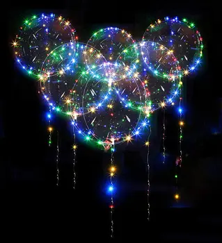  5 Paket led ışık Up BoBo Balonlar Dekorasyon Kapalı veya Açık Doğum Günü Düğün Yeni Yıl Partisi Noel Kutlamaları