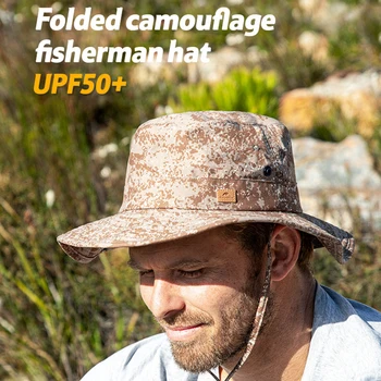  Naturehike Katlanır Kamuflaj Kova Şapka Nefes Çok Yönlü Güneş Koruma şapkası Açık Taşınabilir Büyük Ağız Polyester balıkçı şapkası