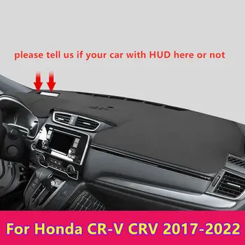  PU Deri Dashboard Kapak Dash Koruyucu Kaymaz Mat Trim Dashmat Halı Honda CR-V CRV 2017 2018 2019 2020 2021 2022