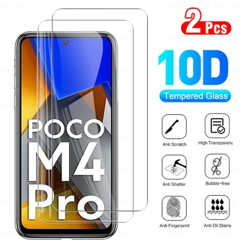  2 ADET 10D Temperli Cam Xiaomi Poco M4 Pro 6.43 