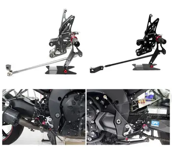  CNC Ayarlanabilir Footrest Rearsets Ayak Kazıklar Seti Yamaha FZ1 2006-2013 07 08 09 10 2011 2012 ve FZ8 2010 2011 2012 2013