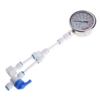  2in1 su arıtıcısı Musluk Boruları Basınç Göstergesi test ölçüm cihazı 0-1. 6 MPA Anti-titreşim Damla nakliye