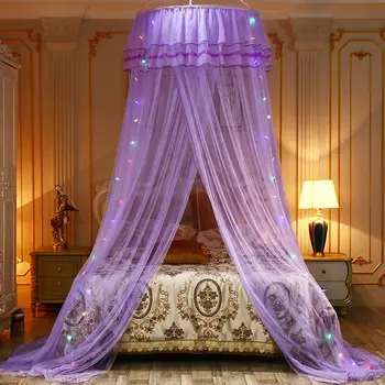  Yeni Cibinlik Prenses Yatak Gölgelik Örgü Beşik Gölgelik Yuvarlak Kubbe Peri Net çocuk yatağı Oyun Çadırı