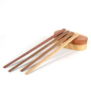  Süper Uzun 38 cm/42 cm Çubuklarını ahşap chopstickler Aşçı Erişte Derin Kızarmış tencere Çin Tarzı yemek çubukları mutfak gereçleri