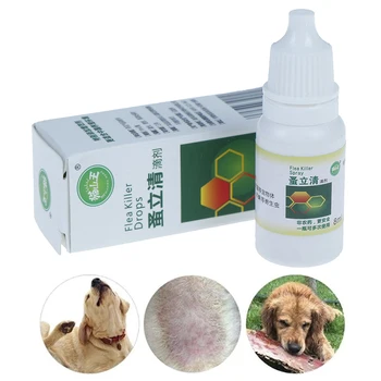  8ml Anti-pire Damla İnsektisit Pire Bit Böcek Öldürücü Sıvı Pet Böcek Öldürücü Sprey Köpek Kedi Yavrusu Yavru Tedavi