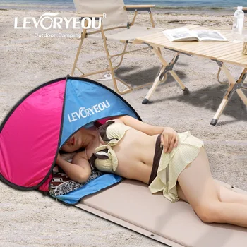  LEVORYEOULazy Çadır Çadır Açık Otomatik Hızlı Açılımı Plaj Güneş Geçirmez plaj çadırı golf sopası kılıfı Çadır Ultralight Muşamba Plaj Gölge