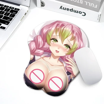  3D bilek kayışı mouse pad silikon bilek kayışı mouse pad anime seksi Ganyu Kokomi koruyucu ped PC oyun oyuncu mouse pad