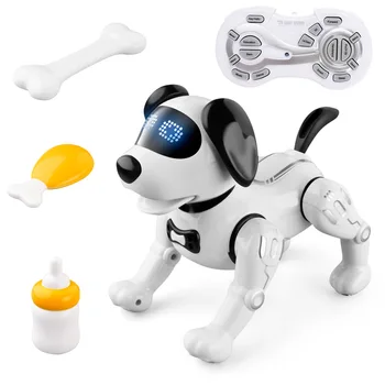  Komik RC Robot Elektronik Köpek Dublör Köpek Sesli Komut Programlanabilir Dokunmatik Müzik Şarkı Robot Köpek Çocuklar İçin Oyuncaklar