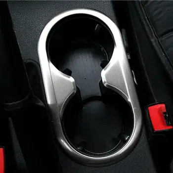  Volkswagen Jetta için MK6 2012-2014 Paslanmaz Çelik Su Bardağı Tutucu Dekorasyon Çerçeve Sticker Araba-styling Oto Aksesuarları