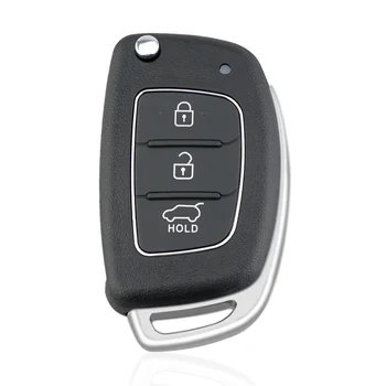  Araba Anahtarı Kabuk 3 Düğmeler Çevirme Katlanır Uzaktan Araba Anahtarı Kabuk Hyundai Yeni IX35 IX25 IX45 Yedek Çevirme
