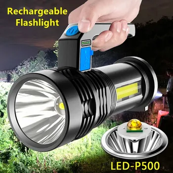  LED şarj edilebilir spot çalışma ışığı COB şarj edilebilir Spot ışıkları 3000 Lümen el feneri Kamp yürüyüş için ev Çiftliği