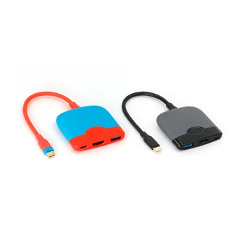  Anahtarı Dock TV Dock Nintendo Anahtarı için Taşınabilir Yerleştirme İstasyonu USB C 4K HDMI uyumlu USB 3.0 macbook için hub Hava Pro M1