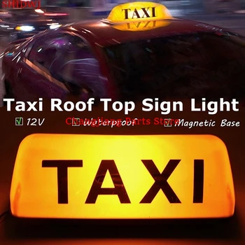  12v taksi taksi işareti çatı üst Topper araba manyetik lamba Led ışık su geçirmez parlak tahta