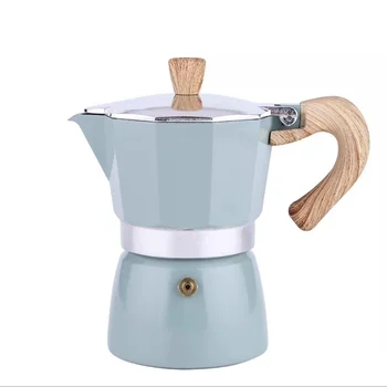  Avrupa Tarzı Alüminyum Kahve makinesi Dayanıklı Moka Cafeteira Expresso Percolator Pot Pratik Moka cezve 150/300ml MJ