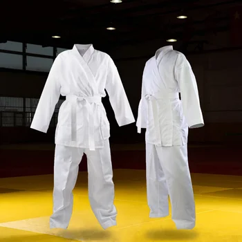  Yüksek Kaliteli Dobok çocuk yetişkin karate üniforma takım elbise WTF Judo Taekwondo kick boks MMA Dövüş sanatı eğitim kıyafetleri dobok kimono