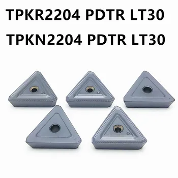  10 adet TPKN2204 PDTR LT30 TPKR2204 PDTR LT30 karbür uçlar torna kesme aletleri CNC torna parçaları araçları TPKN 2204