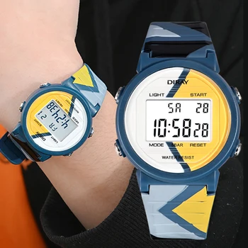  Moda çocuk Saatler Su Geçirmez Yüzme spor saat Çocuklar İçin Alarm LED Dijital Saatler Erkek Kız Öğrenci Kol Saati