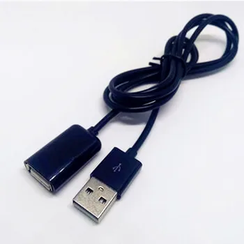  50cm 100cm USB 2.0 Uzatma Kablosu Adaptör Konnektörü Erkek Kadın Data Sync Kablosu kablo kordonu Tel PC Dizüstü Bilgisayar İçin
