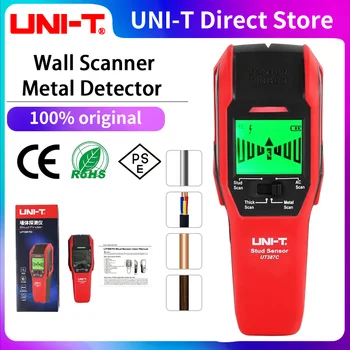  UNI-T UT387C Dijital Damızlık Bulucu Duvar Tarayıcı Sensörü 4 in 1 dijital Duvar Elektrikli Duvar / Ahşap kiriş / metal nesne / elektrik teli