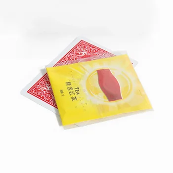  Kart Kadar Yakın Sokak İllüzyon Hile zihin oyunu olacak Puzzle Oyuncak Magia Kart Çay Poşeti Kart Görünmesini Oynamaya Çanta Sihirbazlık Çay 