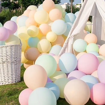  20 Adet / takım Acıbadem Kurabiyesi Balon Seti Metalik Balonlar Doğum Günü Partisi Düğün Dekorasyon Yıldönümü Globals Bebek Duş Balon
