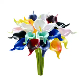  Renkli Gerçekçi Yapay gelinçiceği Çiçekler DIY Gelin Düğün Buket Centerpieces Ev yapay çiçek dekorasyon